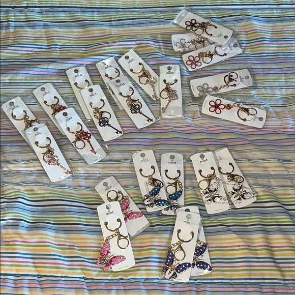 Mint Floral Keychain‎ Collection
